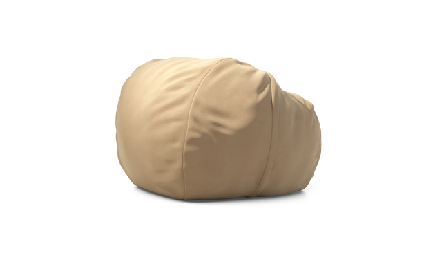 vetsak | Pouf Medium - Leather - Beige