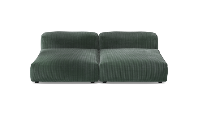 vetsak | Sofa Set 01 Large - Cord Velour - Hunter | Modular Sofa | 3.5 Seater