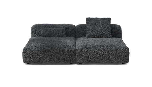 vetsak | Sofa Set 01 Large - Doodle - Dark Grey | Modular Sofa | 3.5 Seater
