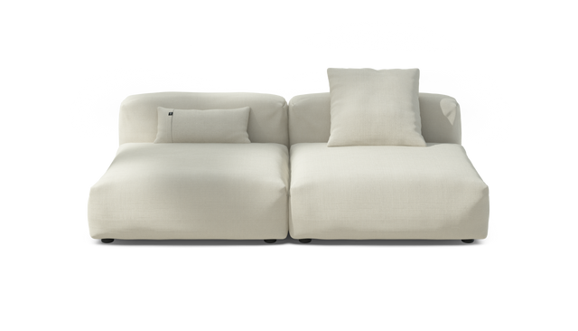 vetsak | Sofa Set 01 Large - Pique - Creme | Modular Sofa | 3.5 Seater