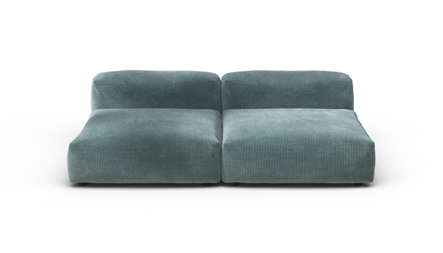 vetsak | Sofa Set 01 Large - Cord Velour - Mint | Modular Sofa | 3.5 Seater
