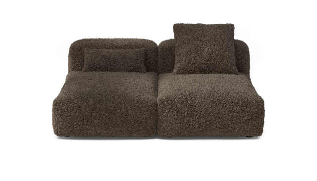 vetsak | Sofa Set 01 Medium - Doodle - Cacao | Modular Sofa | 2.5 Seater