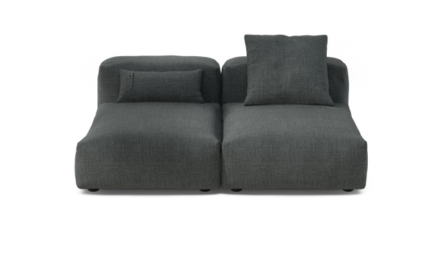 vetsak | Sofa Set 01 Medium - Pique - Dark Grey | Modular Sofa | 2.5 Seater