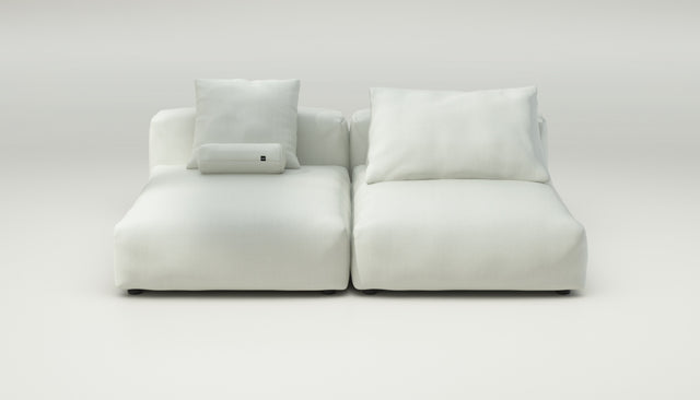 vetsak | Sofa Set 01 XLarge - Herringbone - Creme | Modular Sofa | 3.5 Seater