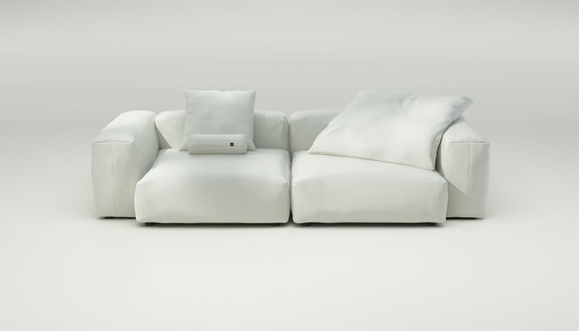 vetsak | Sofa Set 02 Large - Herringbone - Creme | Modular Sofa | 3.5 Seater | Big Sofa