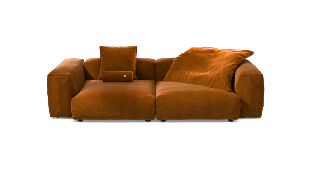 vetsak | Sofa Set 02 Large - Suave - Honey | Modular Sofa | 3.5 Seater | Big Sofa
