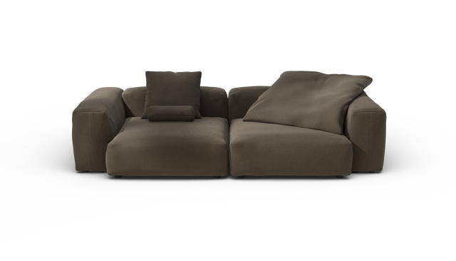 vetsak | Sofa Set 02 Large - Breeze - Brown | Modular Sofa | 3.5 Seater | Big Sofa