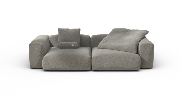 vetsak | Sofa Set 02 Large - Pebble - Platinum | Modular Sofa | 3.5 Seater | Big Sofa