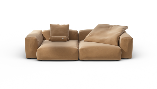vetsak | Sofa Set 02 Large - Pique - Wheat | Modular Sofa | 3.5 Seater | Big Sofa