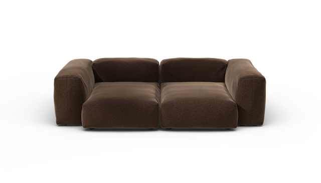 vetsak | Sofa Set 02 Medium - Pebble - Umber | Modular Sofa | 2.5 Seater | Big Sofa
