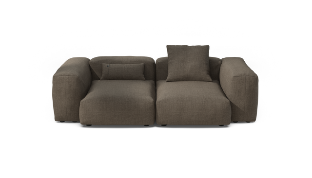 vetsak | Sofa Set 02 Medium - Pique - Taupe | Modular Sofa | 2.5 Seater | Big Sofa
