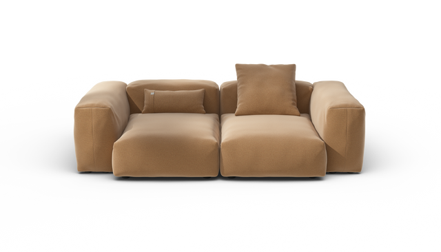 vetsak | Sofa Set 02 Medium - Pique - Wheat | Modular Sofa | 2.5 Seater | Big Sofa