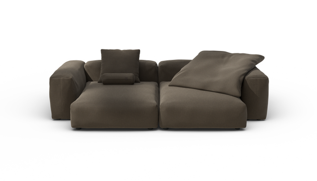 vetsak | Sofa Set 02 XLarge - Breeze - Brown | Modular Sofa | 3.5 Seater | Big Sofa
