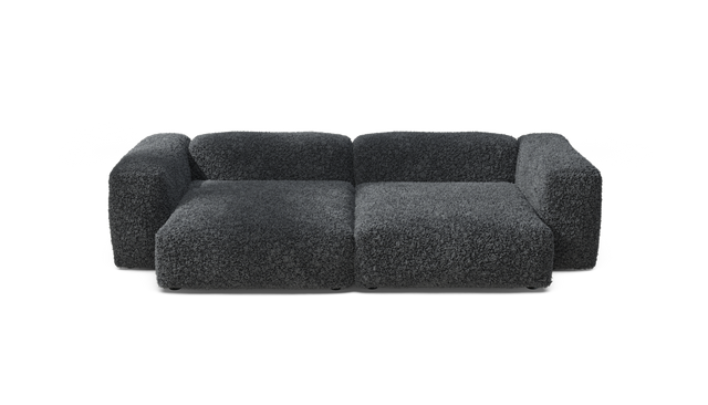 vetsak | Sofa Set 02 XLarge - Doodle - Dark Grey | Modular Sofa | 3.5 Seater | Big Sofa