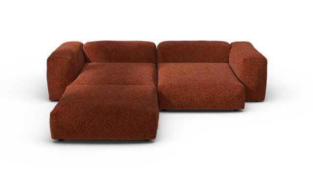 vetsak | Sofa Set 03 - Nub - Sienna | Modular Sofa | 3.5 Seater | Big Sofa | Corner Sofa