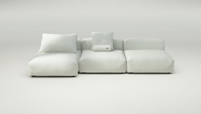 vetsak | Sofa Set 04 - Herringbone - Creme | Modular Sofa | 5 Seater | Big Sofa