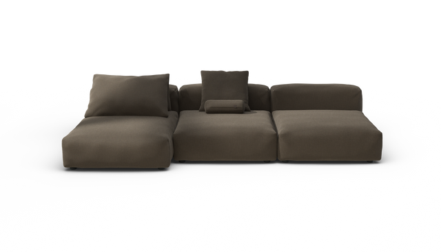 vetsak | Sofa Set 04 - Breeze - Brown | Modular Sofa | 5 Seater | Big Sofa