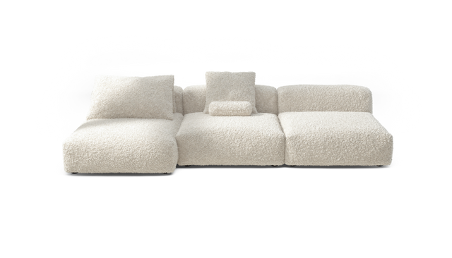 vetsak | Sofa Set 04 - Doodle - Creme | Modular Sofa | 5 Seater | Big Sofa