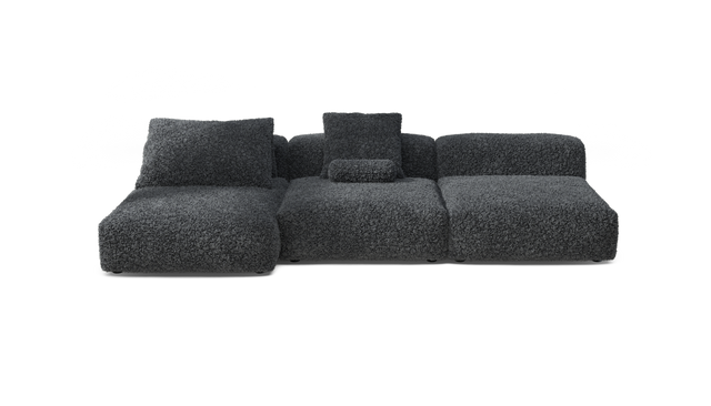 vetsak | Sofa Set 04 - Doodle - Dark Grey | Modular Sofa | 5 Seater | Big Sofa