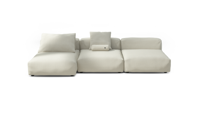 vetsak | Sofa Set 04 - Pique - Creme | Modular Sofa | 5 Seater | Big Sofa