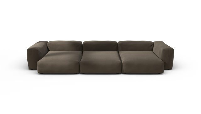 vetsak | Sofa Set 05 - Breeze - Brown | Modular Sofa | 5 Seater | Big Sofa | Corner Sofa