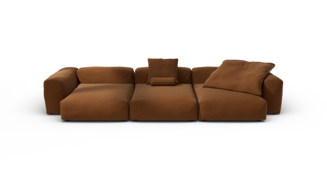 vetsak | Sofa Set 05 - Pebble - Sundried | Modular Sofa | 5 Seater | Big Sofa | Corner Sofa