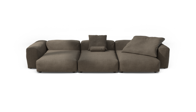 vetsak | Sofa Set 05 - Pique - Taupe | Modular Sofa | 5 Seater | Big Sofa | Corner Sofa