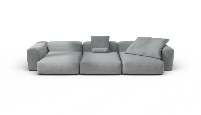 vetsak | Sofa Set 05 - Ridge - Limestone | Modular Sofa | 5 Seater | Big Sofa | Corner Sofa