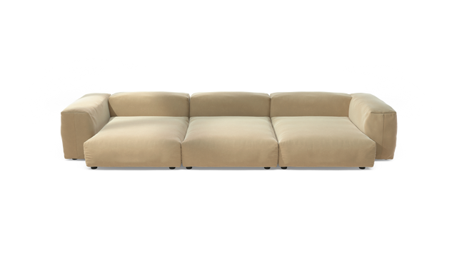 vetsak | Sofa Set 05 - Suave - Creme | Modular Sofa | 5 Seater | Big Sofa | Corner Sofa