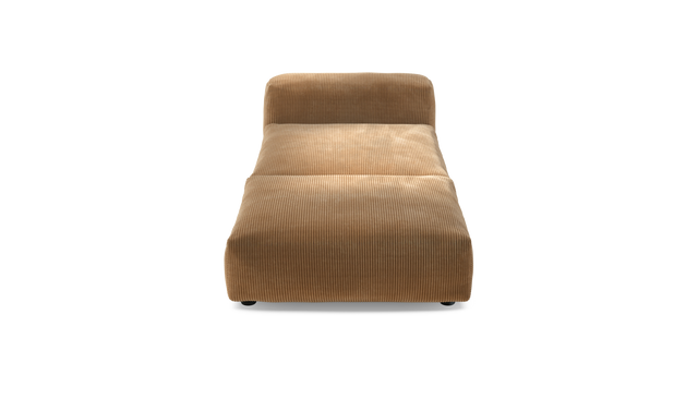 vetsak | Sofa Set 07 - Sun Lounger - Cord Velour - Camel | Modular Sofa | 2 Seater | Daybed | Chaiselounge