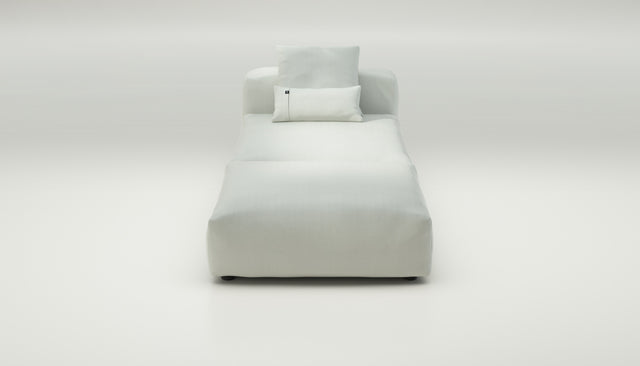 vetsak | Sofa Set 07 - Sun Lounger - Herringbone - Creme | Modular Sofa | 2 Seater | Daybed | Chaiselounge