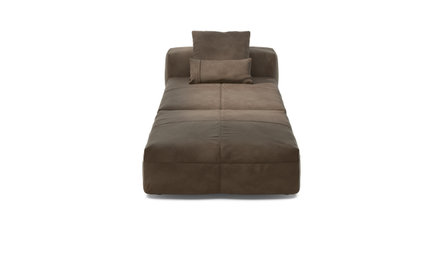 vetsak | Sofa Set 07 - Sun Lounger - Leather - Cacao | Modular Sofa | 2 Seater | Daybed | Chaiselounge