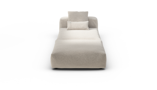 vetsak | Sofa Set 07 - Sun Lounger - Nub - Creme | Modular Sofa | 2 Seater | Daybed | Chaiselounge