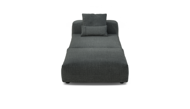 vetsak | Sofa Set 07 - Sun Lounger - Pique - Dark Grey | Modular Sofa | 2 Seater | Daybed | Chaiselounge