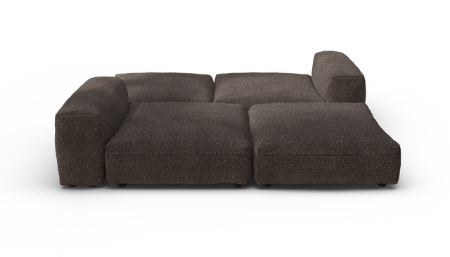 vetsak | Sofa Set 08 - Daybed - Nub - Walnut | Modular Sofa | 6 Seater | Outdoor Island | Double lounger