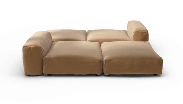 vetsak | Sofa Set 08 - Daybed - Pique - Wheat | Modular Sofa | 6 Seater | Outdoor Island | Double lounger