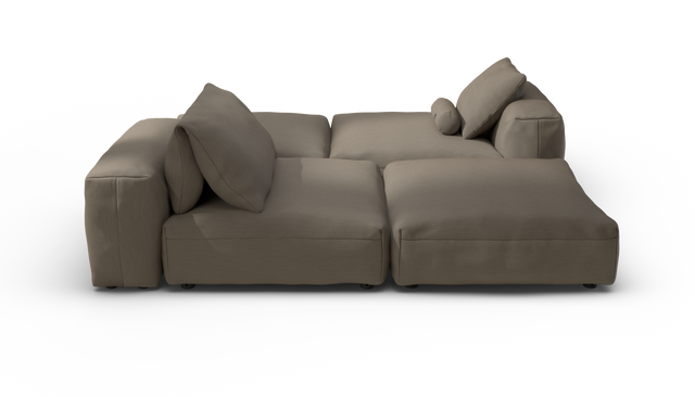 vetsak | Sofa Set 08 - Daybed - Terrain - Driftwood | Modular Sofa | 6 Seater | Outdoor Island | Double lounger