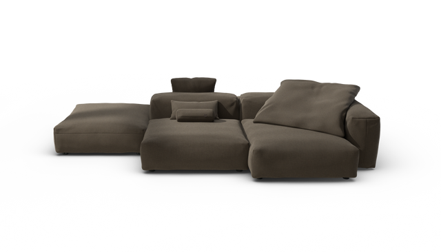 vetsak | Sofa Set 09 - The Island - Breeze - Brown | Modular Sofa | 7 Seater | Sofa Island