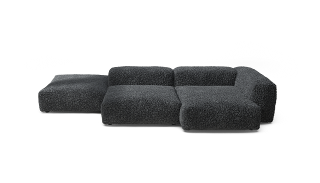 vetsak | Sofa Set 09 - The Island - Doodle - Dark Grey | Modular Sofa | 7 Seater | Sofa Island