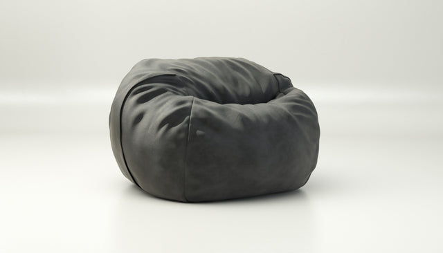 vetsak | Beanbag Medium - Leather - Dark Grey