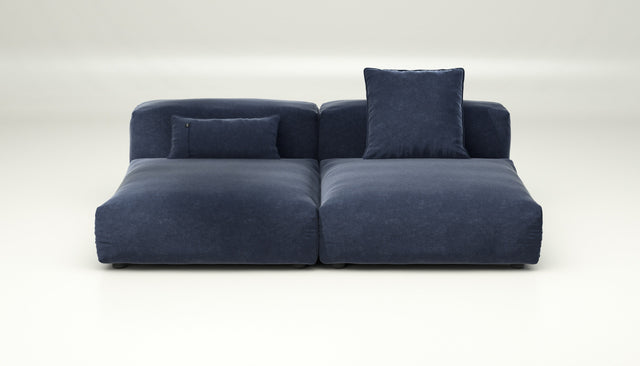 vetsak | Sofa Set 01 Large - Suave - Navy | Modular Sofa | 3.5 Seater