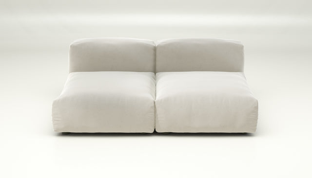 vetsak | Sofa Set 01 Medium - Suave - Pearl | Modular Sofa | 2.5 Seater