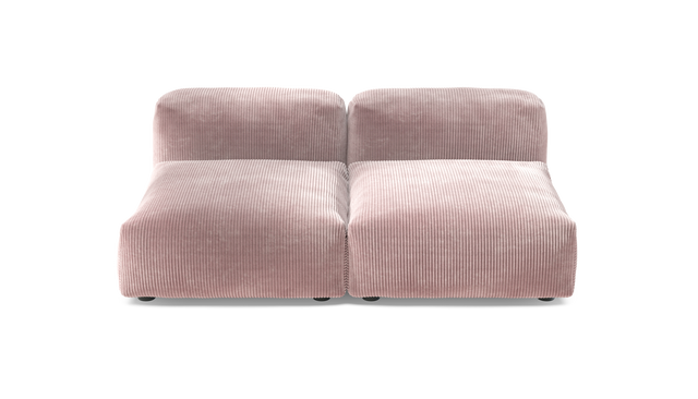 vetsak | Sofa Set 01 Medium - Cord Velour - Blossom | Modular Sofa | 2.5 Seater