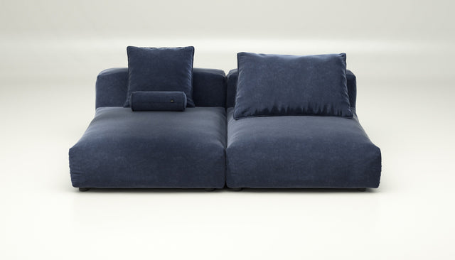 vetsak | Sofa Set 01 XLarge - Suave - Navy | Modular Sofa | 3.5 Seater