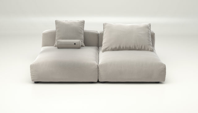 vetsak | Sofa Set 01 XLarge - Suave - Clay | Modular Sofa | 3.5 Seater