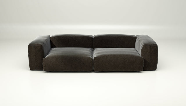 vetsak | Sofa Set 02 Large - Suave - Anthracite | Modular Sofa | 3.5 Seater | Big Sofa
