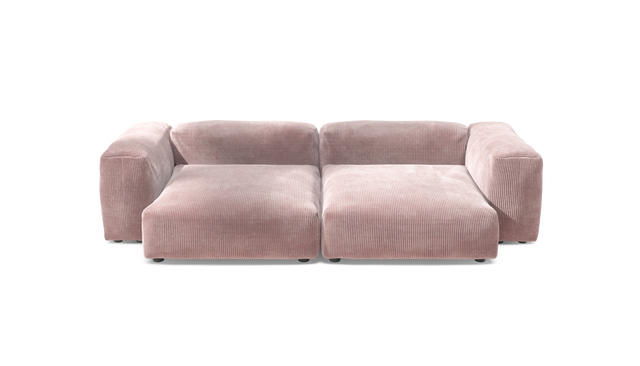 vetsak | Sofa Set 02 XLarge - Cord Velour - Blossom | Modular Sofa | 3.5 Seater | Big Sofa