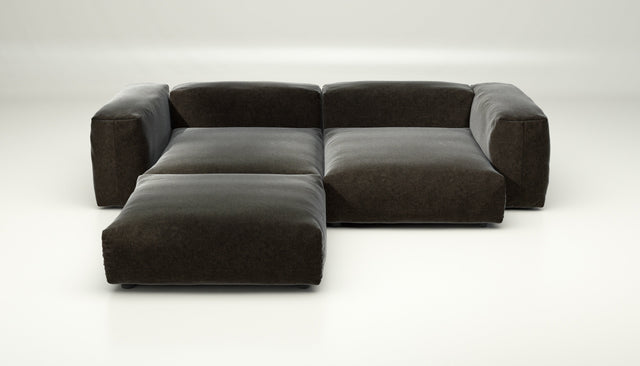 vetsak | Sofa Set 03 - Suave - Anthracite | Modular Sofa | 3.5 Seater | Big Sofa | Corner Sofa
