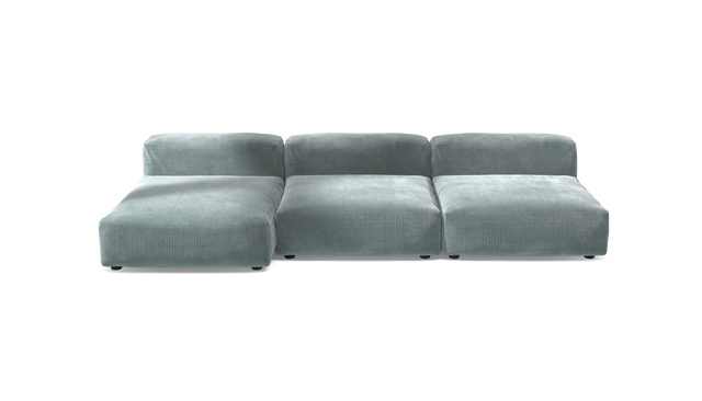 vetsak | Sofa Set 04 - Cord Velour - Mint | Modular Sofa | 5 Seater | Big Sofa