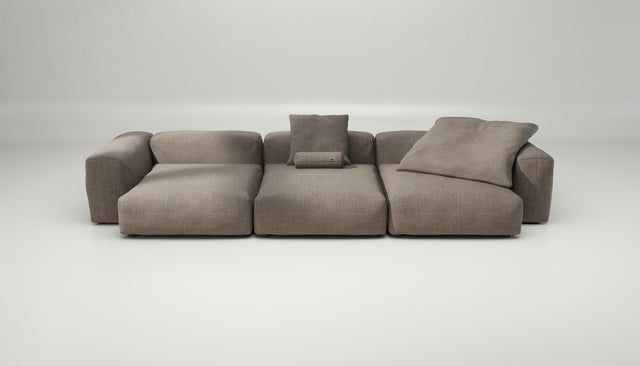 vetsak | Sofa Set 05 - Pique - Stone | Modular Sofa | 5 Seater | Big Sofa | Corner Sofa